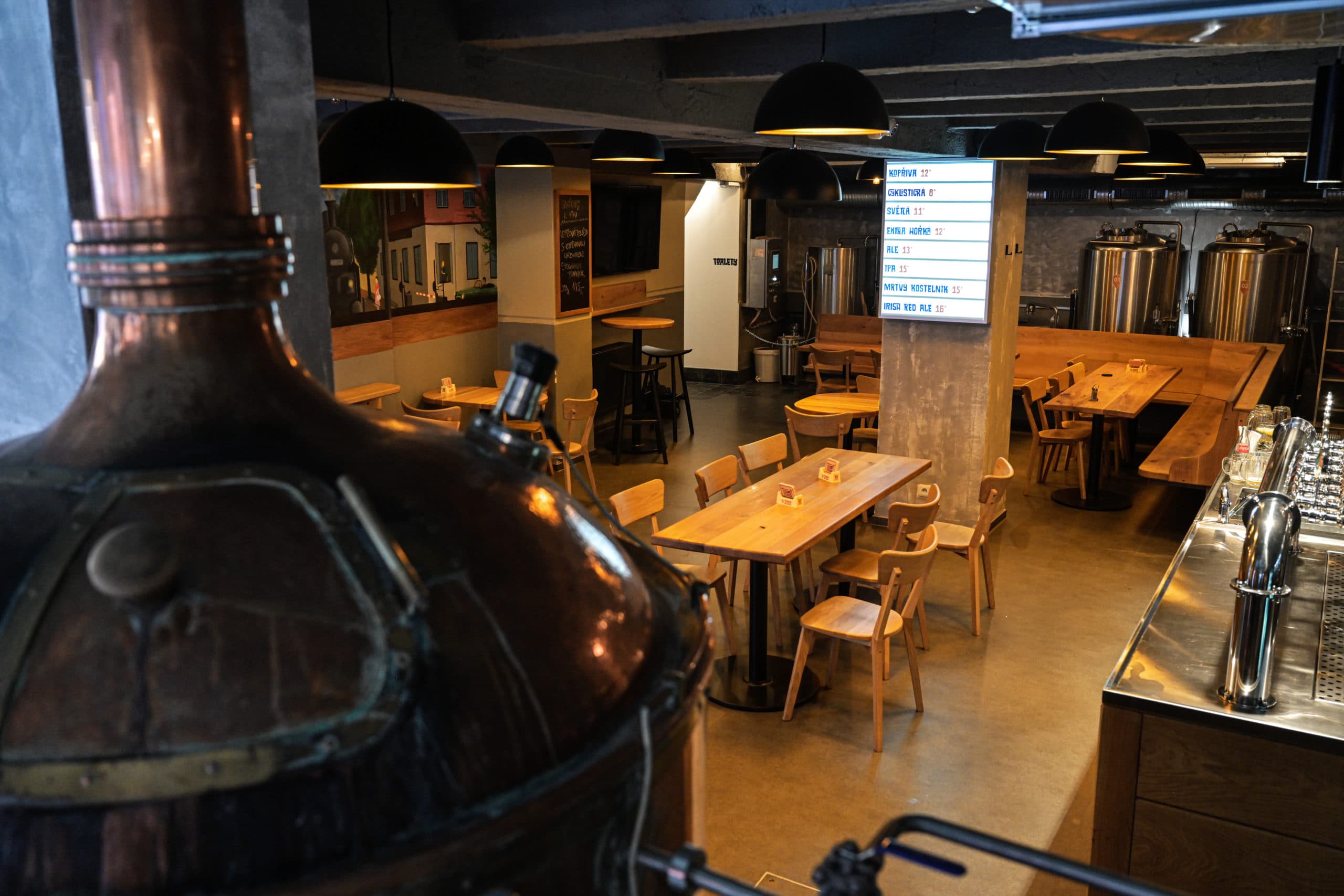 Pivovar Kolčavka — interiér